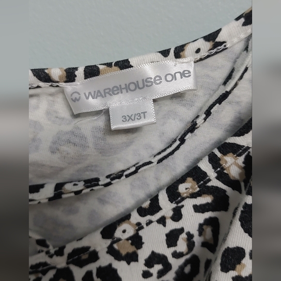 Warehouse One Leopard Print Tank  Size 3XL - Picture 2 of 4